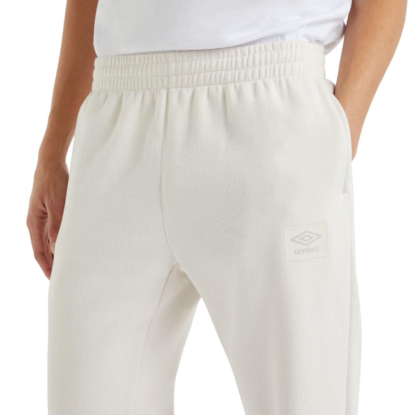 White Sand - Side - Umbro Mens Tapered Jogging Bottoms
