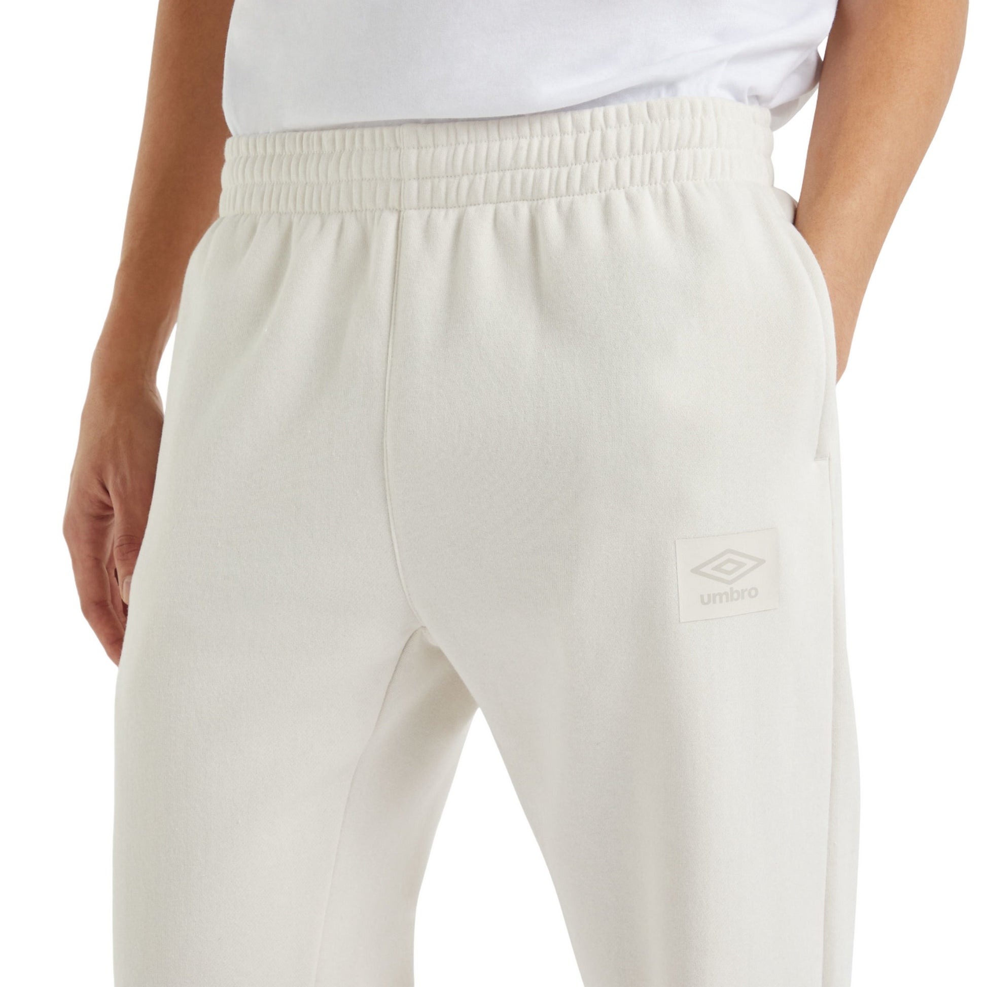 White Sand - Side - Umbro Mens Tapered Jogging Bottoms