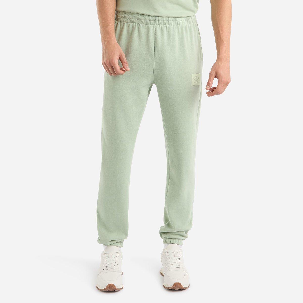 Frosty Green - Front - Umbro Mens Tapered Jogging Bottoms