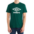 Rainforest - Back - Umbro Mens Stacked Logo T-Shirt