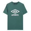 Fir - Front - Umbro Mens Stacked Logo T-Shirt