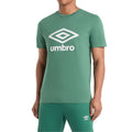 Fir - Back - Umbro Mens Stacked Logo T-Shirt