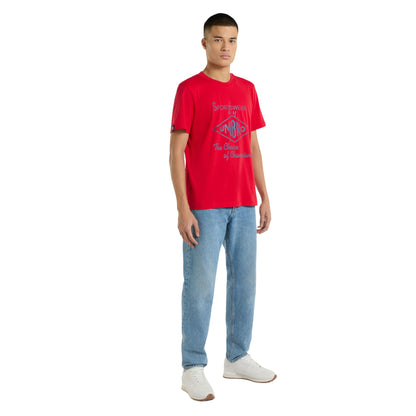 Vermillion - Side - Umbro Mens Choice Of Champions T-Shirt