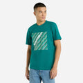 Quetzal Green - Front - Umbro Mens Gradient Box T-Shirt