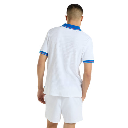 Brilliant White - Back - Umbro Mens Ribbed Tennis T-Shirt