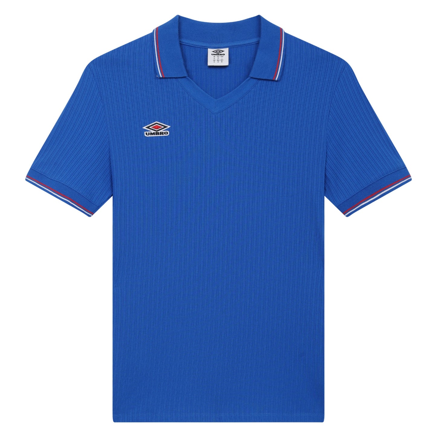 Regal Blue - Front - Umbro Mens Ribbed Tennis T-Shirt