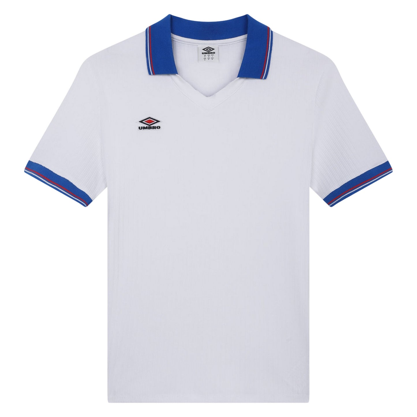 Brilliant White - Front - Umbro Mens Ribbed Tennis T-Shirt