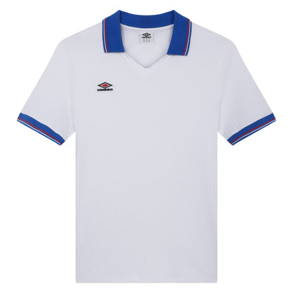 Brilliant White - Front - Umbro Mens Ribbed Tennis T-Shirt