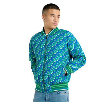 Multicoloured-Quetzal Green - Side - Umbro Mens Ramsey Reversible Track Jacket