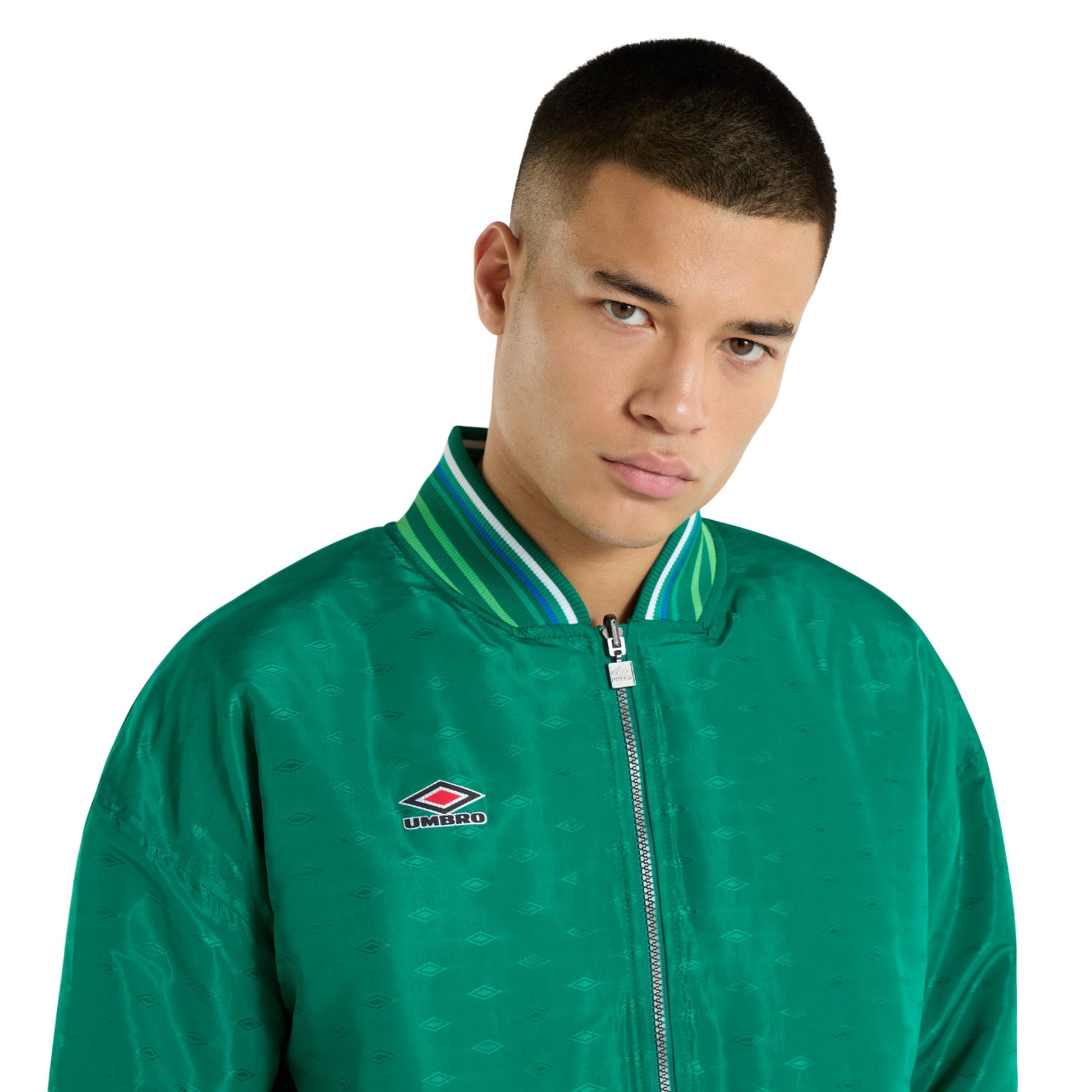 Multicoloured-Quetzal Green - Lifestyle - Umbro Mens Ramsey Reversible Track Jacket