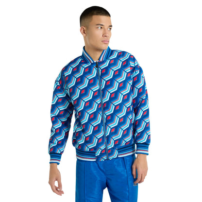 Regal Blue-Multicoloured - Side - Umbro Mens Ramsey Reversible Track Jacket