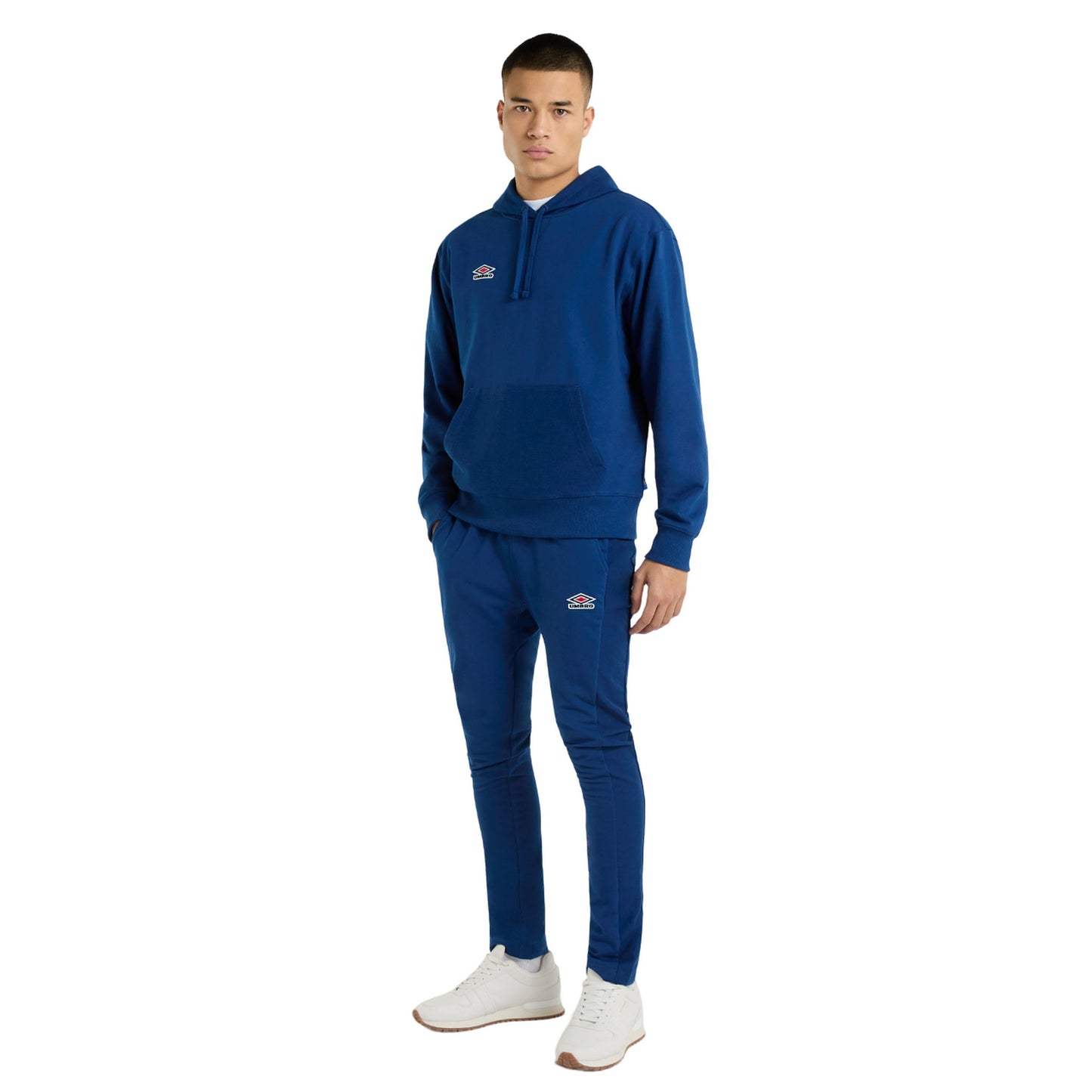 Estate Blue - Side - Umbro Mens Textured Jogging Bottoms