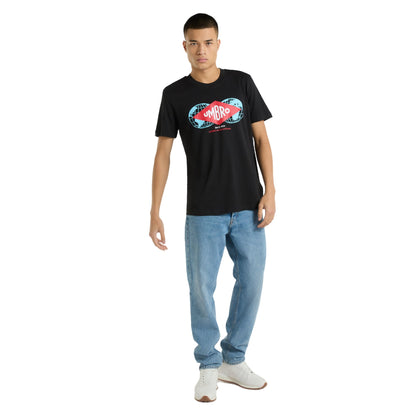 Black - Side - Umbro Mens International T-Shirt