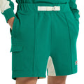 Quetzal Green-Papyrus - Front - Umbro Mens Panelled Shorts