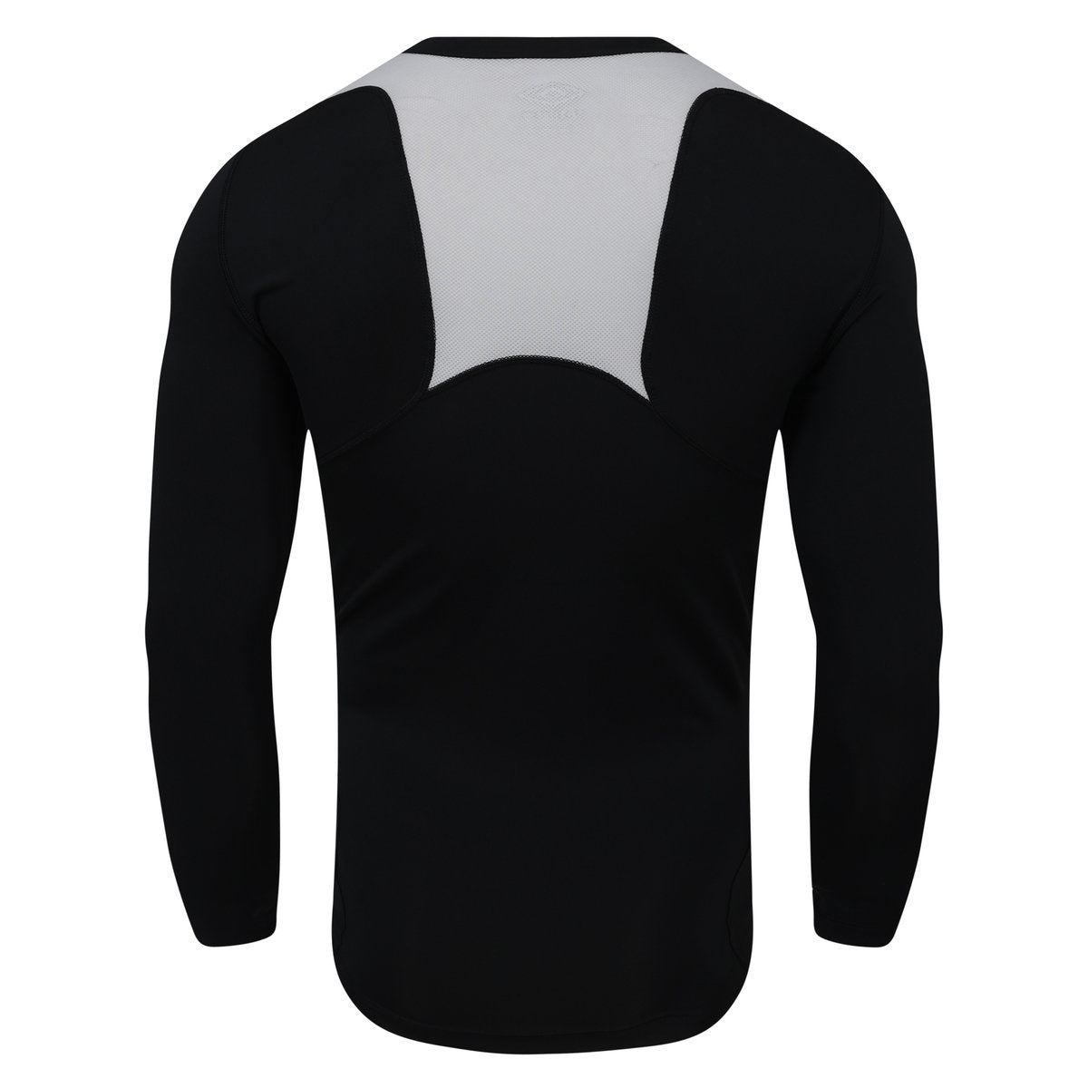 Black - Back - Umbro Mens Long-Sleeved Rugby Base Layer Top