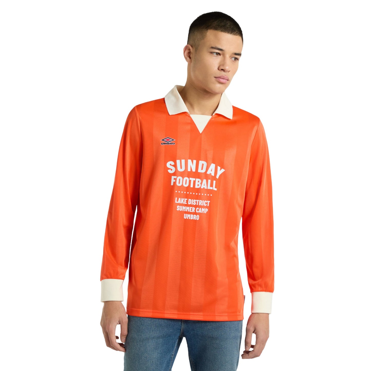 Bright Orange - Back - Umbro Mens Football Shirt