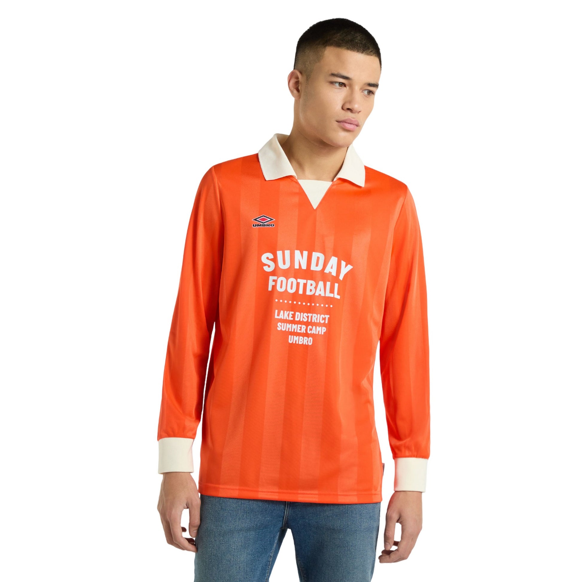Bright Orange - Back - Umbro Mens Football Shirt