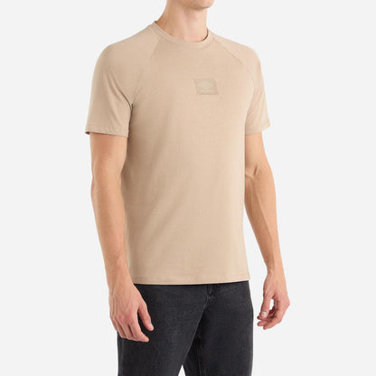 Simply Taupe - Front - Umbro Mens Layered Box Logo T-Shirt