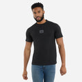 Black - Front - Umbro Mens Layered Box Logo T-Shirt