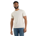 White Sand - Front - Umbro Mens Layered Box Logo T-Shirt