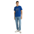 Royal Blue - Side - Umbro Mens Glitch T-Shirt