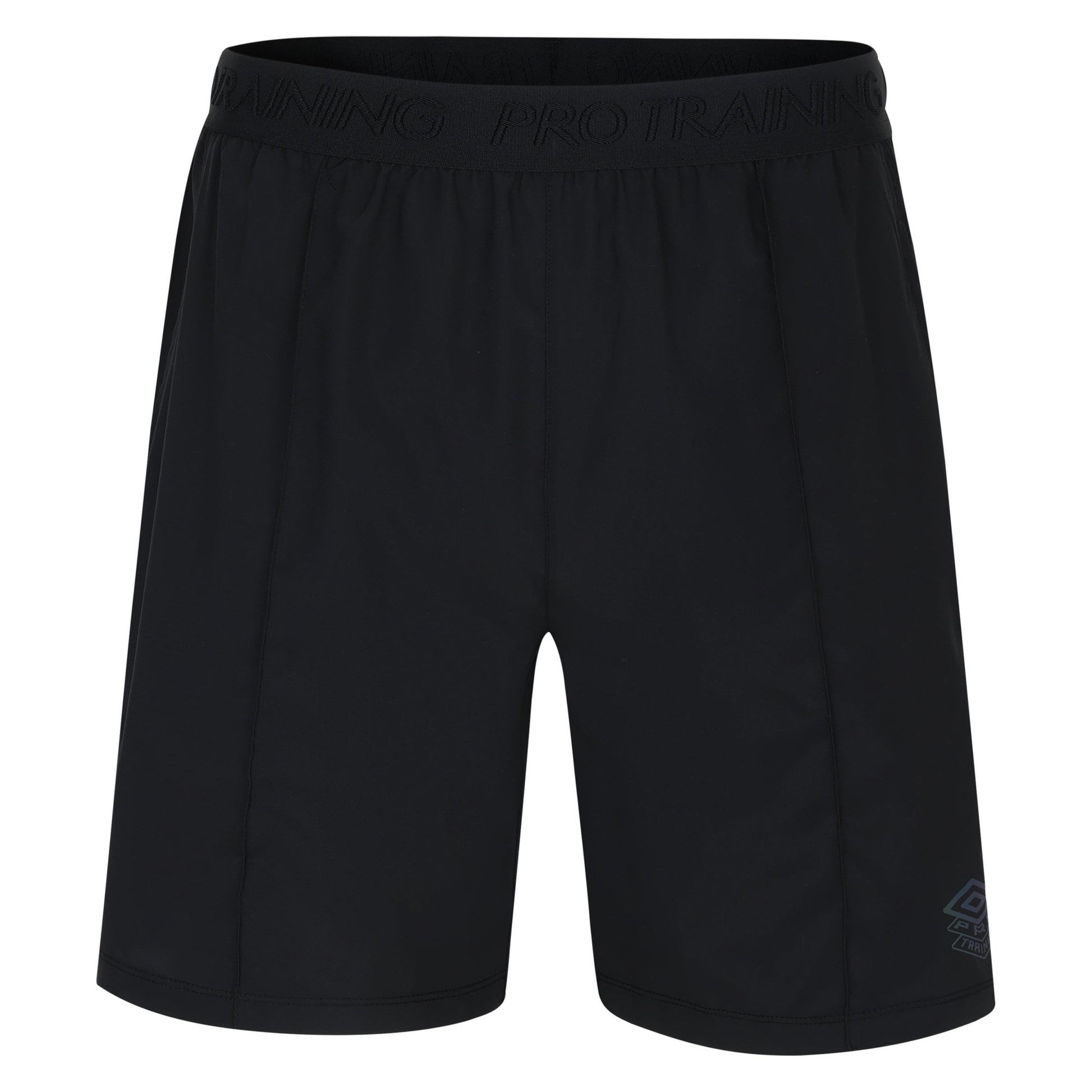 Black-Royal Blue - Front - Umbro Mens Pro Training Woven Shorts