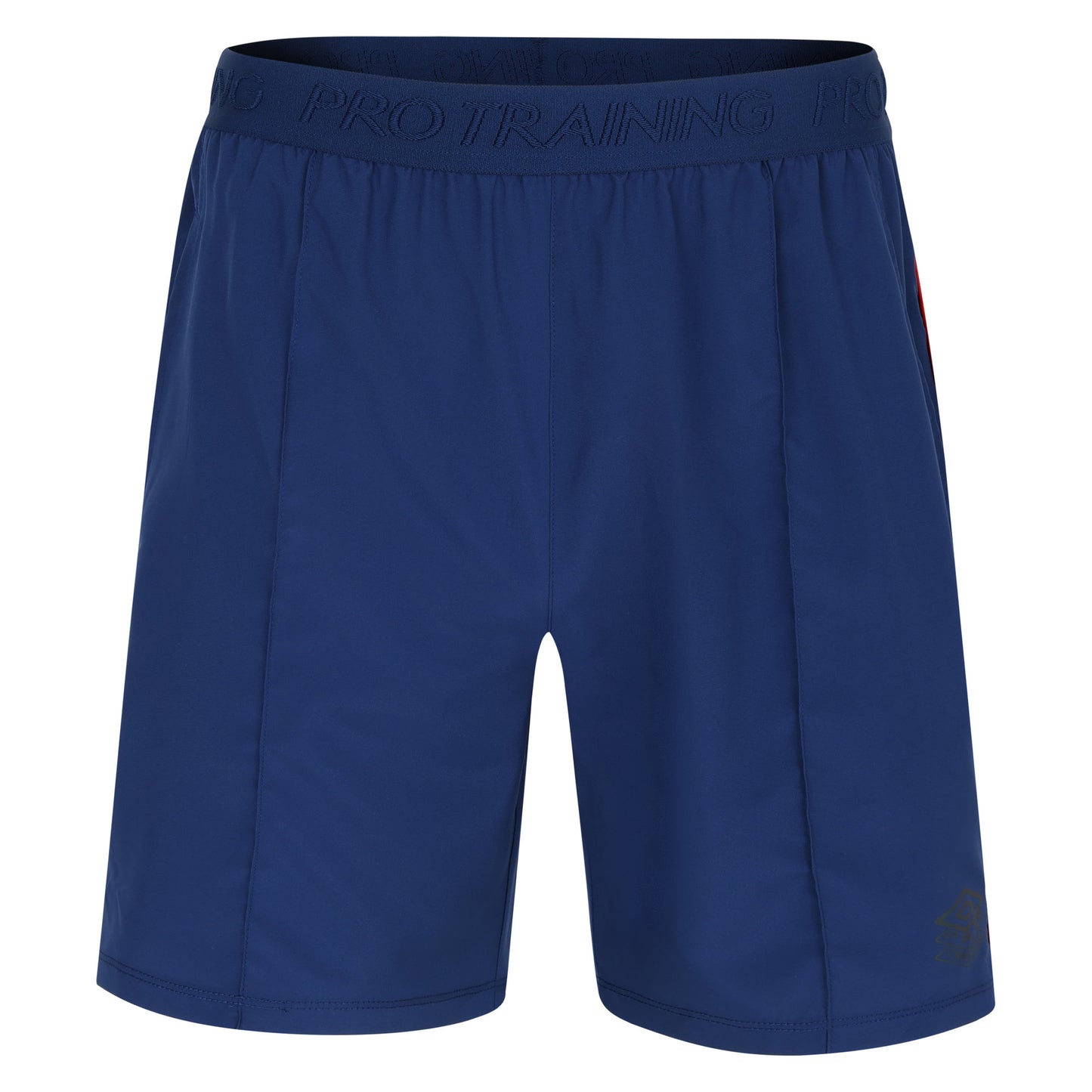 Estate Blue-Rococo Red - Front - Umbro Mens Pro Training Woven Shorts