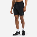 Black-Royal Blue - Front - Umbro Mens Pro Training Woven Shorts