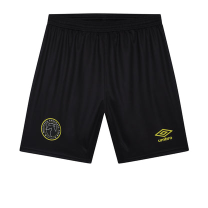 Black - Front - Umbro Mens Match Whippets FC Football Shorts