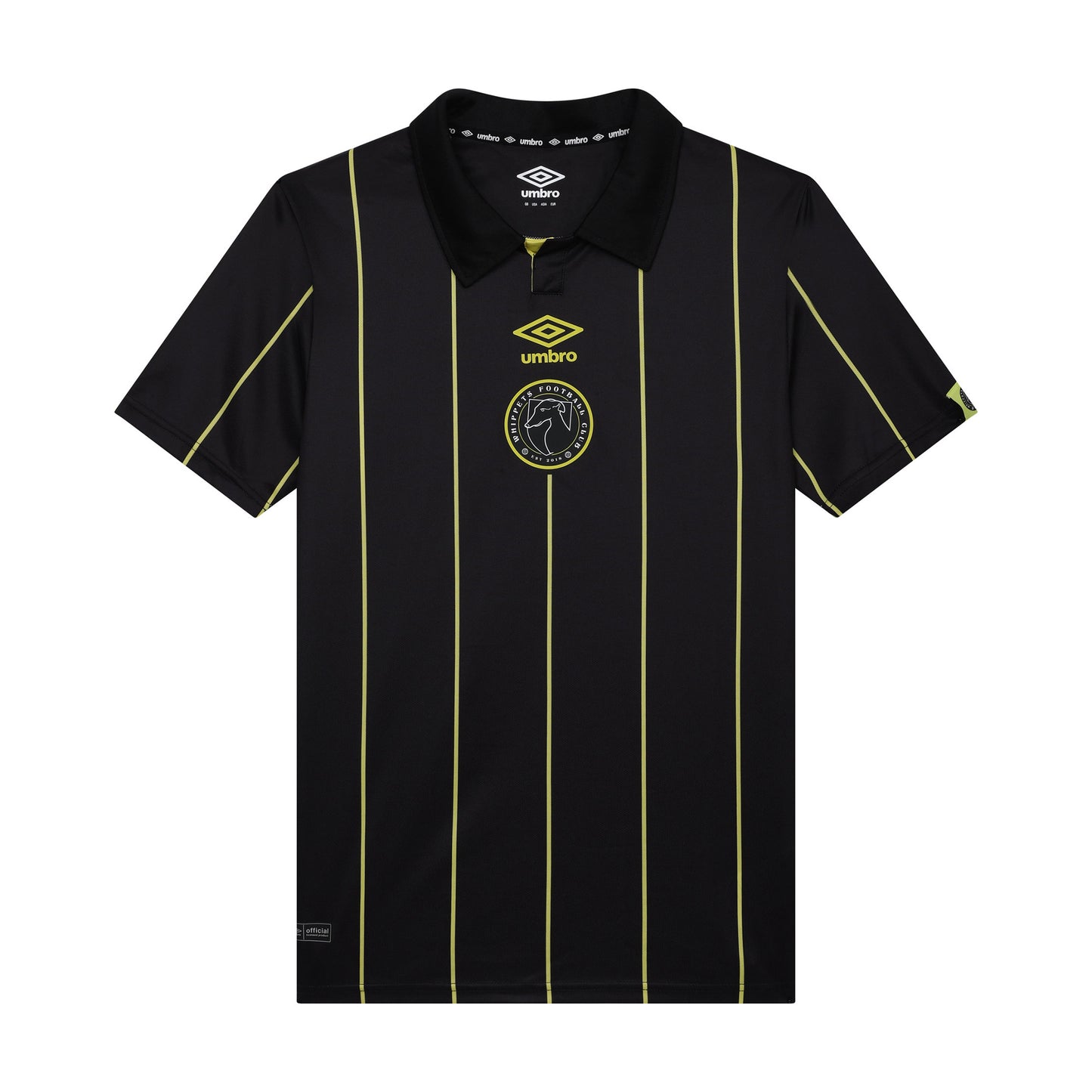 Black - Front - Umbro Mens Match Whippets FC Jersey