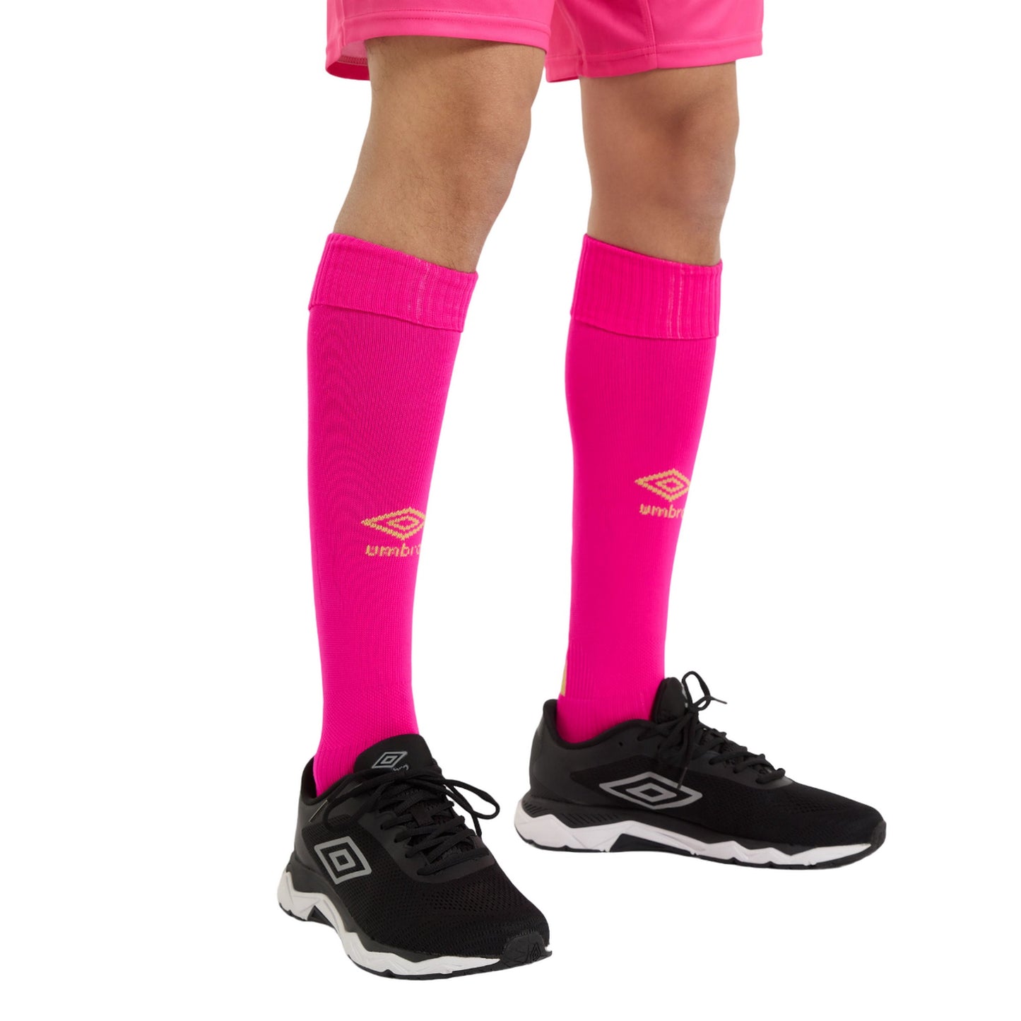 Pink - Front - Umbro Unisex Adult Pro Whippets FC Goalkeeper Socks