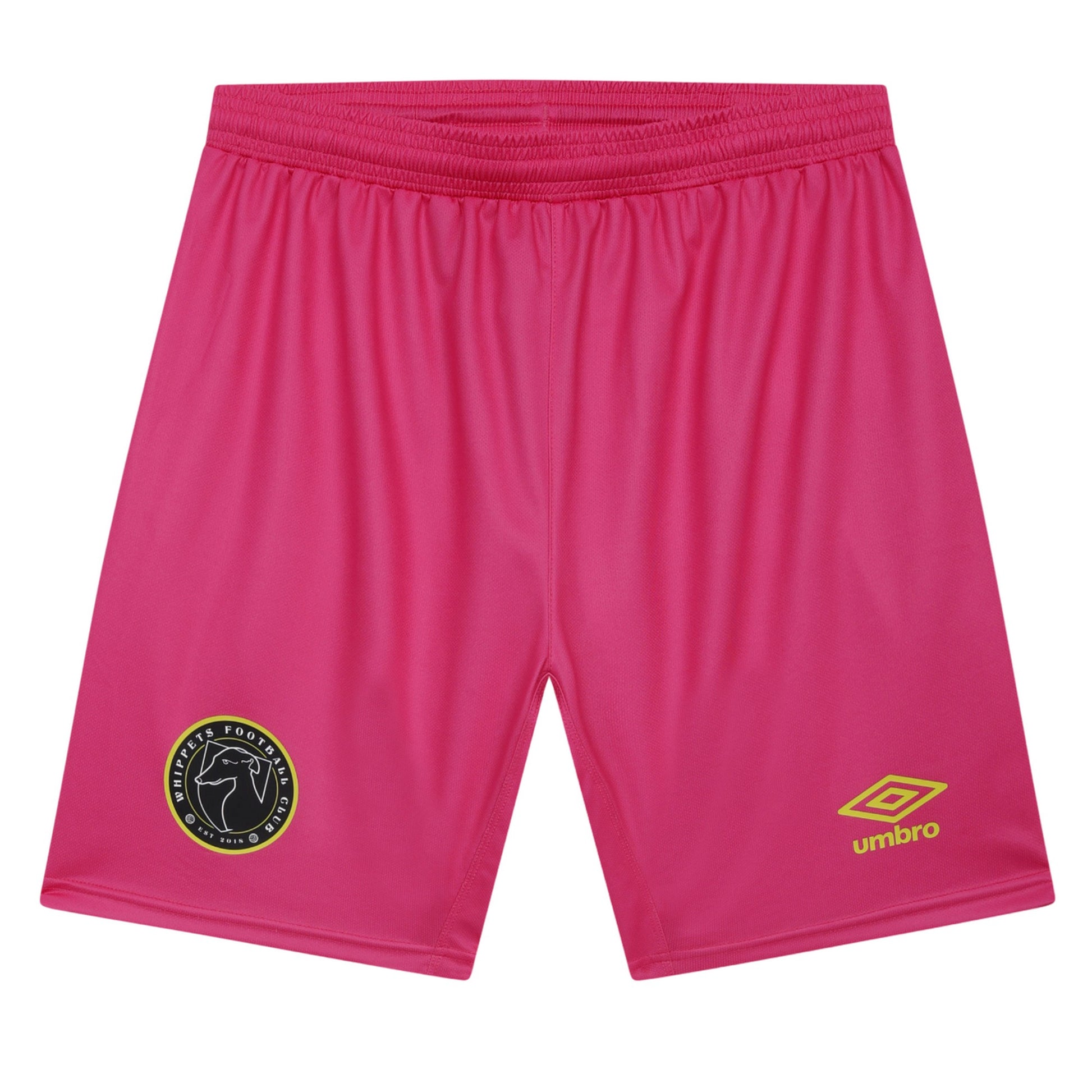 Pink - Front - Umbro Womens-Ladies Whippets FC Match Goalkeeper Shorts