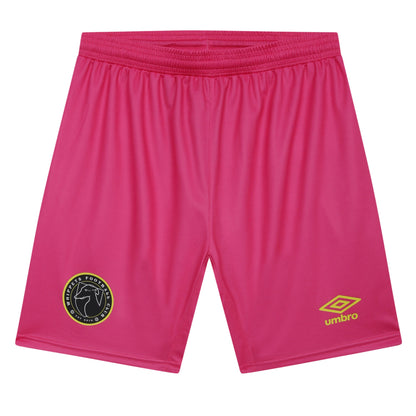 Pink - Front - Umbro Womens-Ladies Whippets FC Match Goalkeeper Shorts
