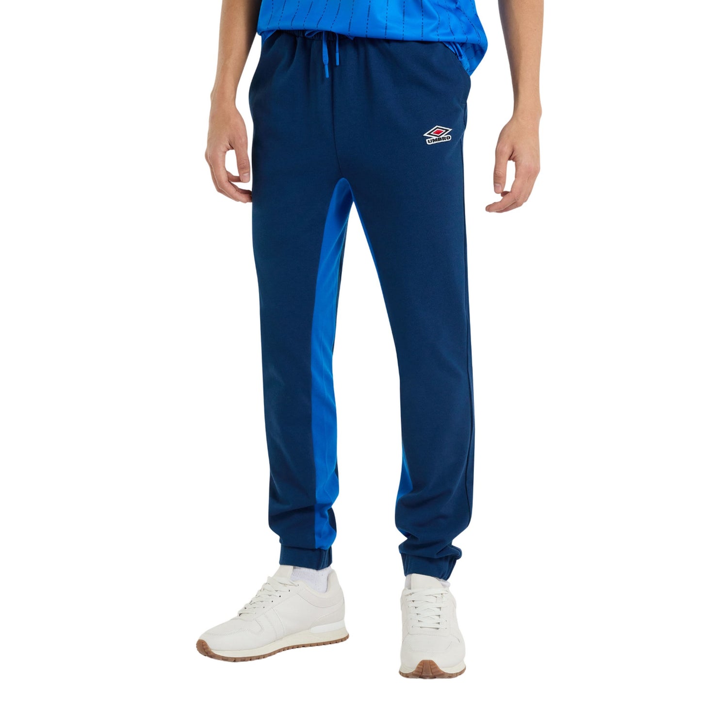 Estate Blue-Regal Blue - Front - Umbro Mens Relaxed Fit Jogging Bottoms
