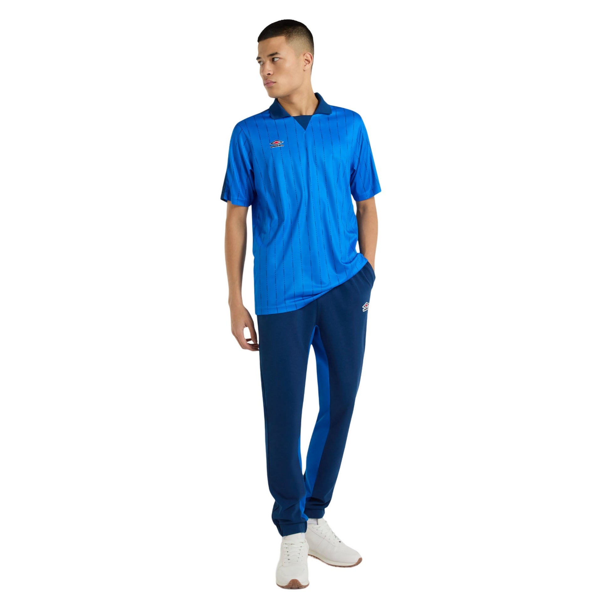 Estate Blue-Regal Blue - Side - Umbro Mens Relaxed Fit Jogging Bottoms