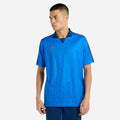 Regal Blue-Estate Blue - Front - Umbro Mens Linear All-Over Print Jersey