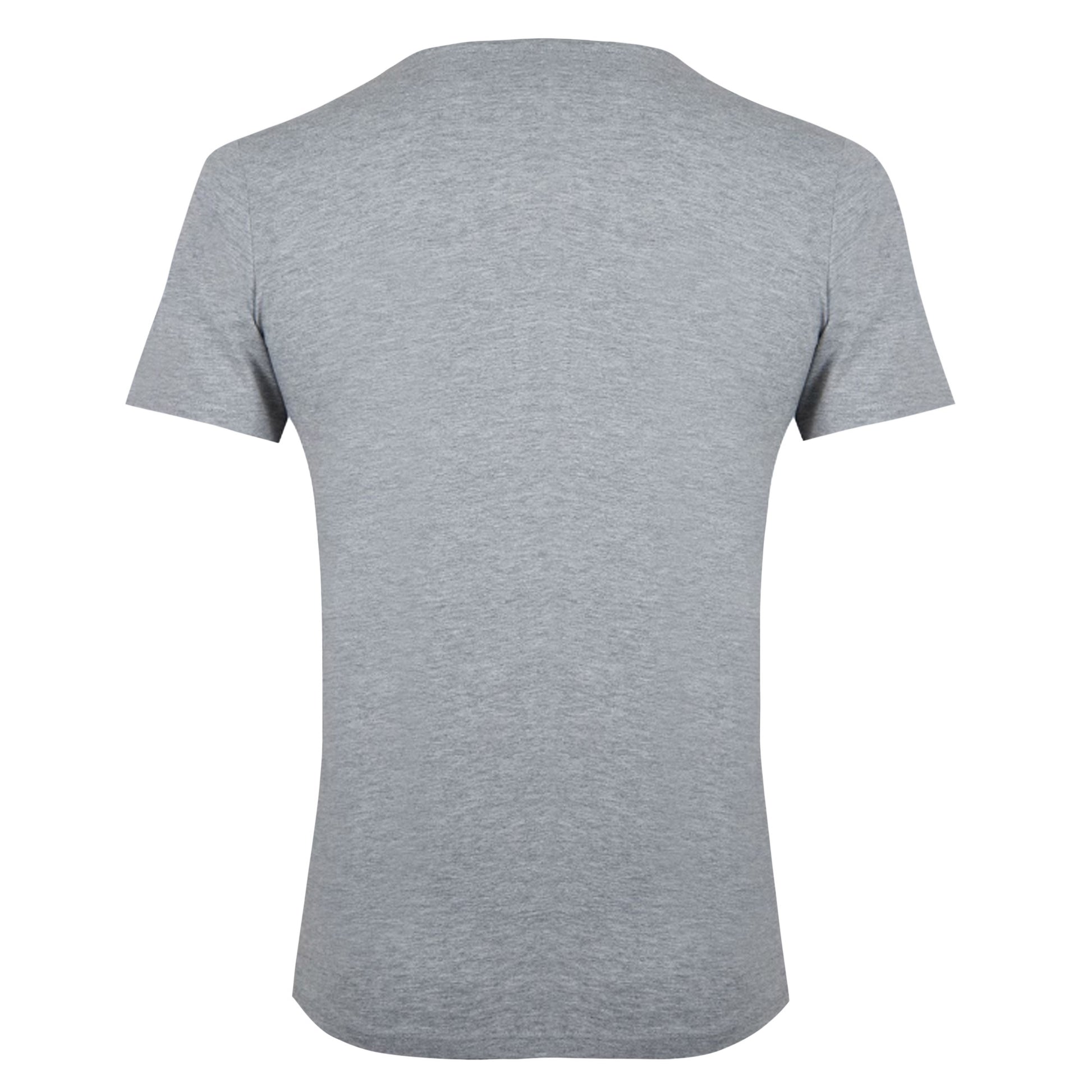Light Grey - Back - Umbro Childrens-Kids Club Leisure Marl Crew Neck T-Shirt