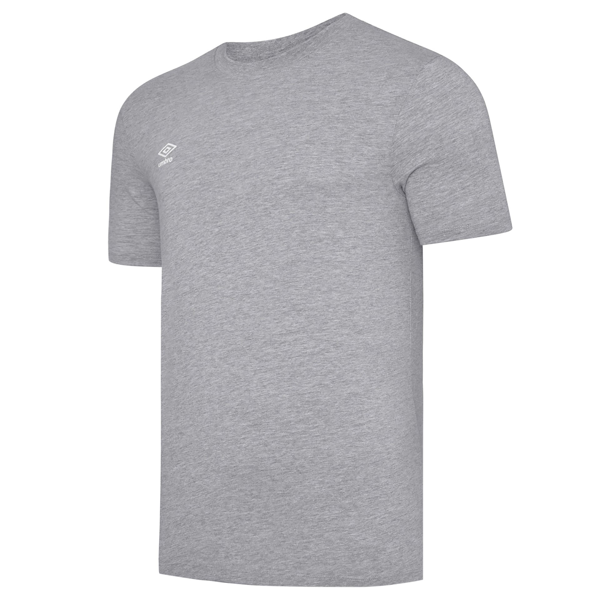 Light Grey - Front - Umbro Childrens-Kids Club Leisure Marl Crew Neck T-Shirt
