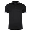 Black - Front - Umbro Mens Tipped Golf Polo Shirt