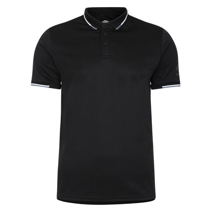 Black - Front - Umbro Mens Tipped Golf Polo Shirt