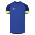 Dazzling Blue-Sodalite Blue-Safety Yellow - Front - Umbro Childrens-Kids Short-Sleeved Goalkeeper Jersey