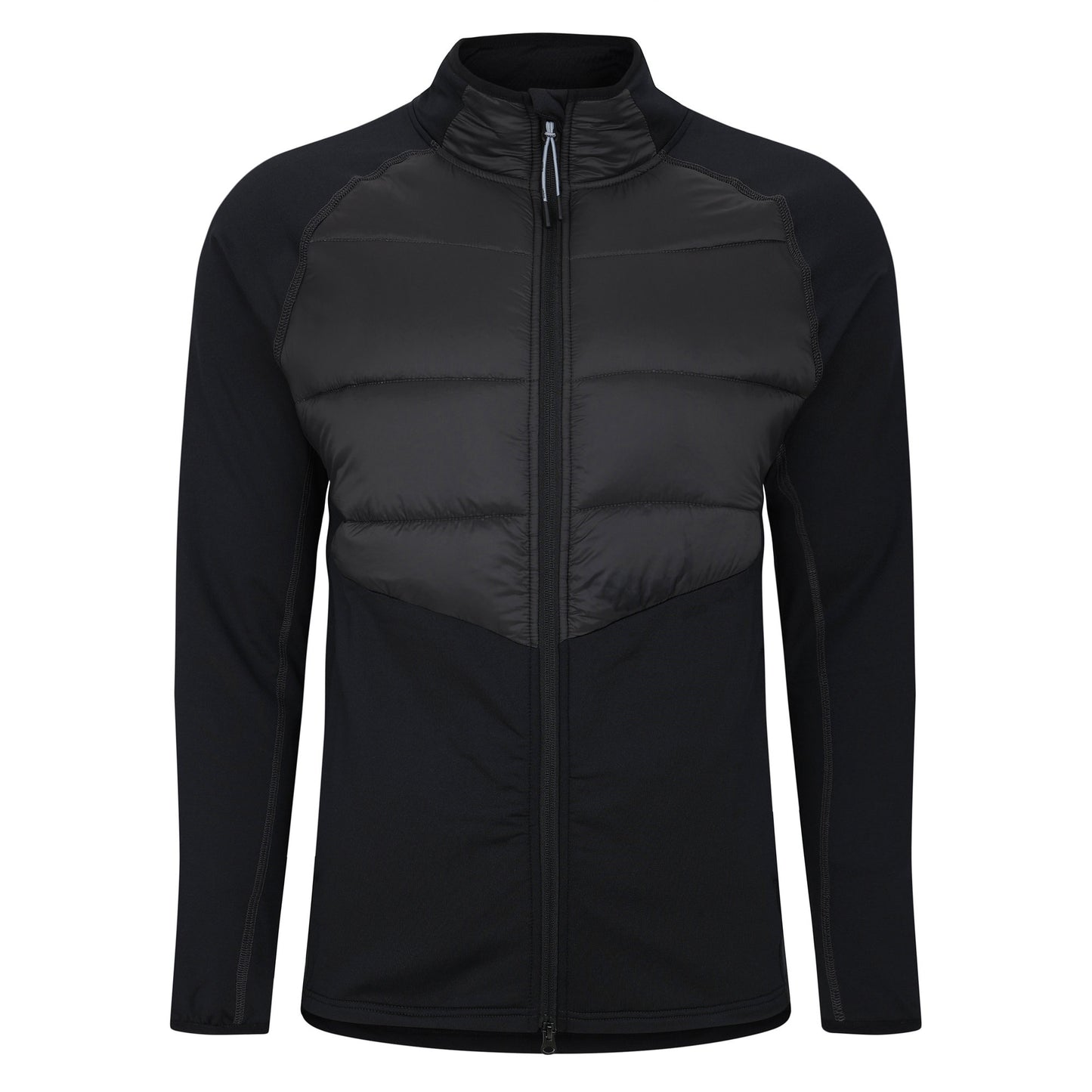Black-Phantom - Front - Umbro Mens Elite Hybrid Golf Midlayer