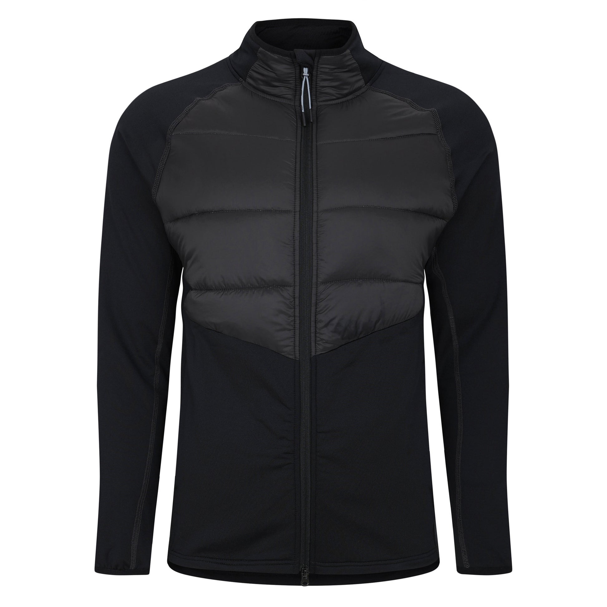 Black-Phantom - Front - Umbro Mens Elite Hybrid Golf Midlayer