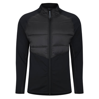 Black-Phantom - Front - Umbro Mens Elite Hybrid Golf Midlayer