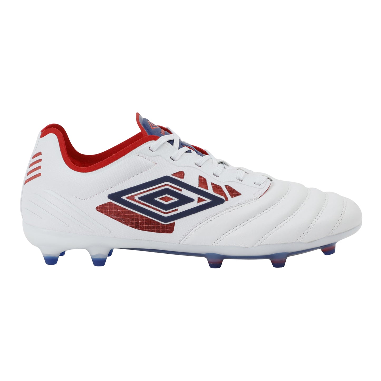 Blue-Estate Blue-Rococo Red - Lifestyle - Umbro Mens Tocco IV Pro Leather Firm Ground Football Boots
