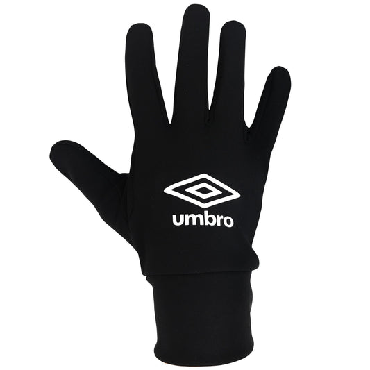 Black - Front - Umbro Childrens-Kids Technical Logo Player Gloves