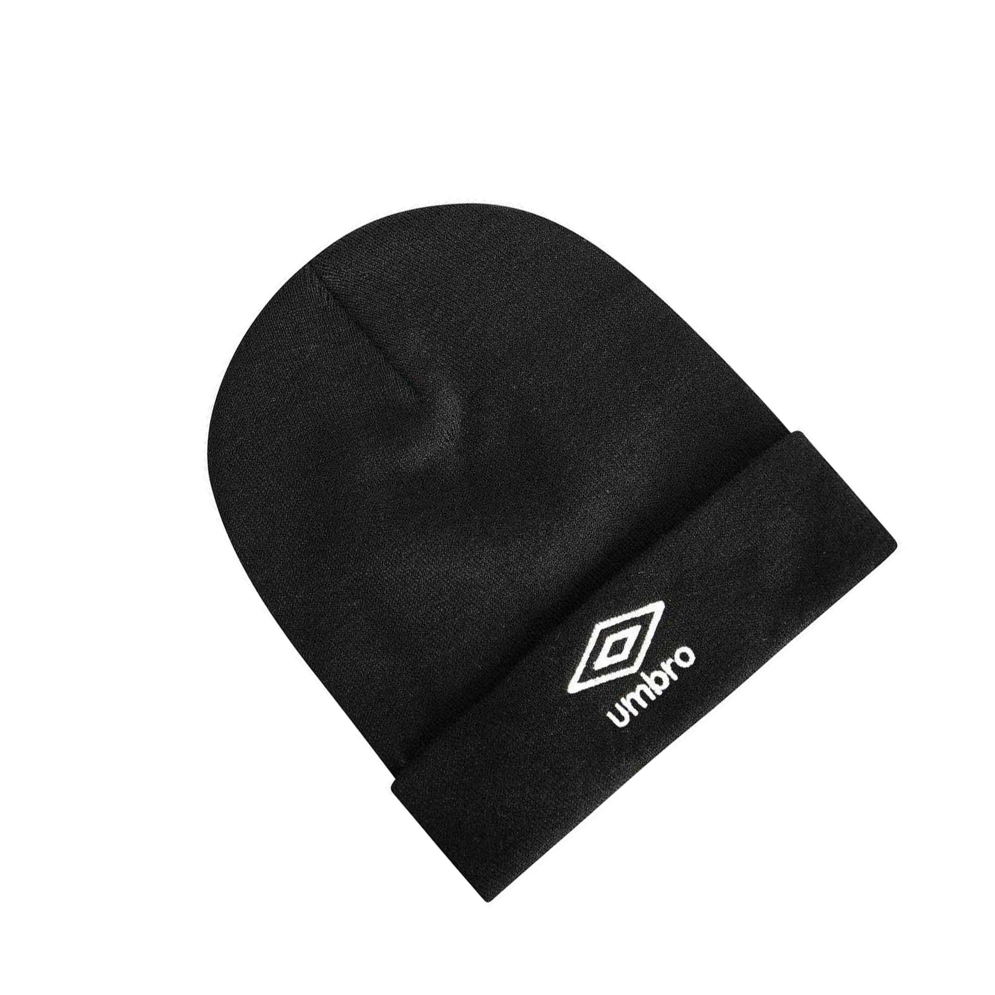 Black - Side - Umbro Childrens-Kids Logo Beanie