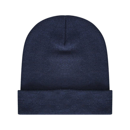 Navy - Back - Umbro Childrens-Kids Logo Beanie