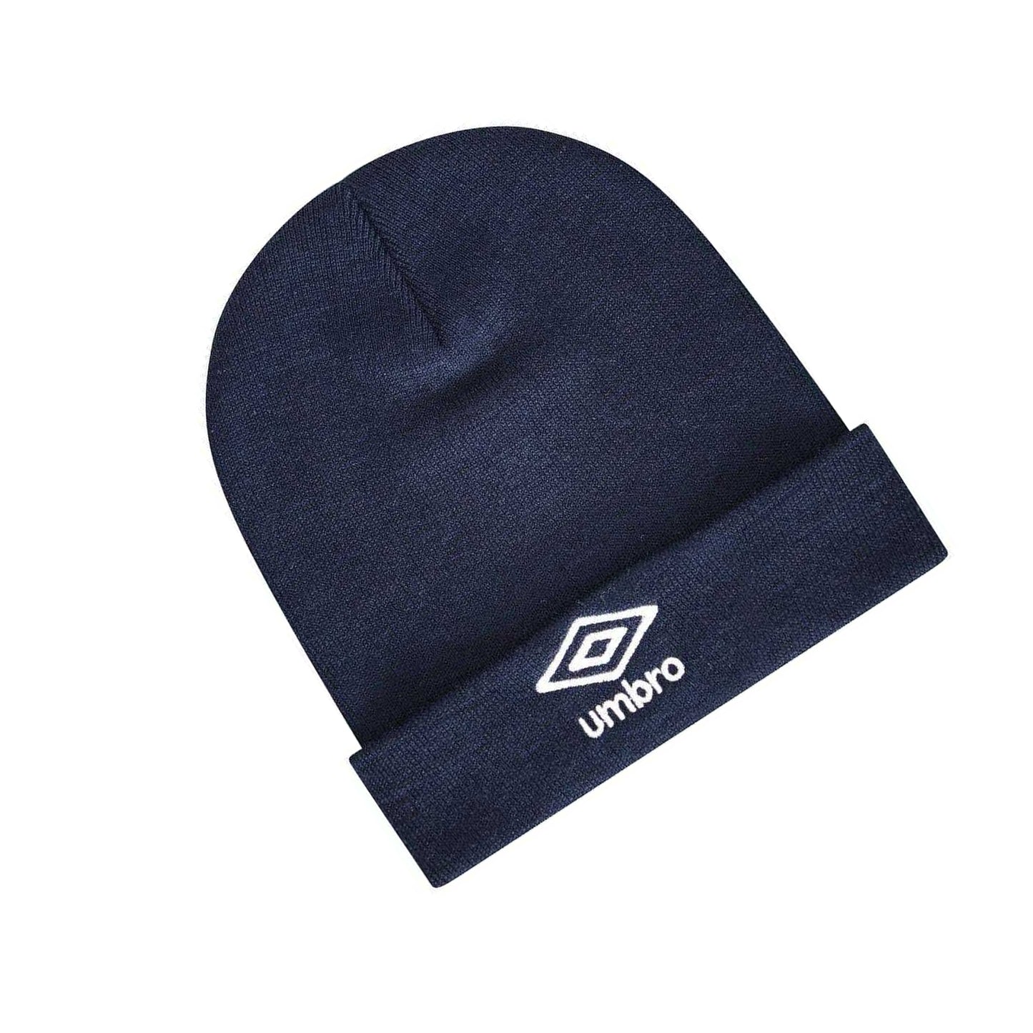 Navy - Side - Umbro Childrens-Kids Logo Beanie