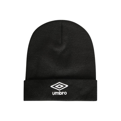 Black - Front - Umbro Childrens-Kids Logo Beanie